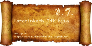 Marczinkech Tábita névjegykártya
